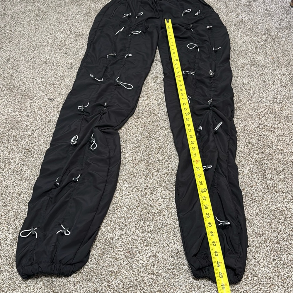 MNML Men's Bungee Cord Pants Size XXL In Black/White - Picture 6 of 8